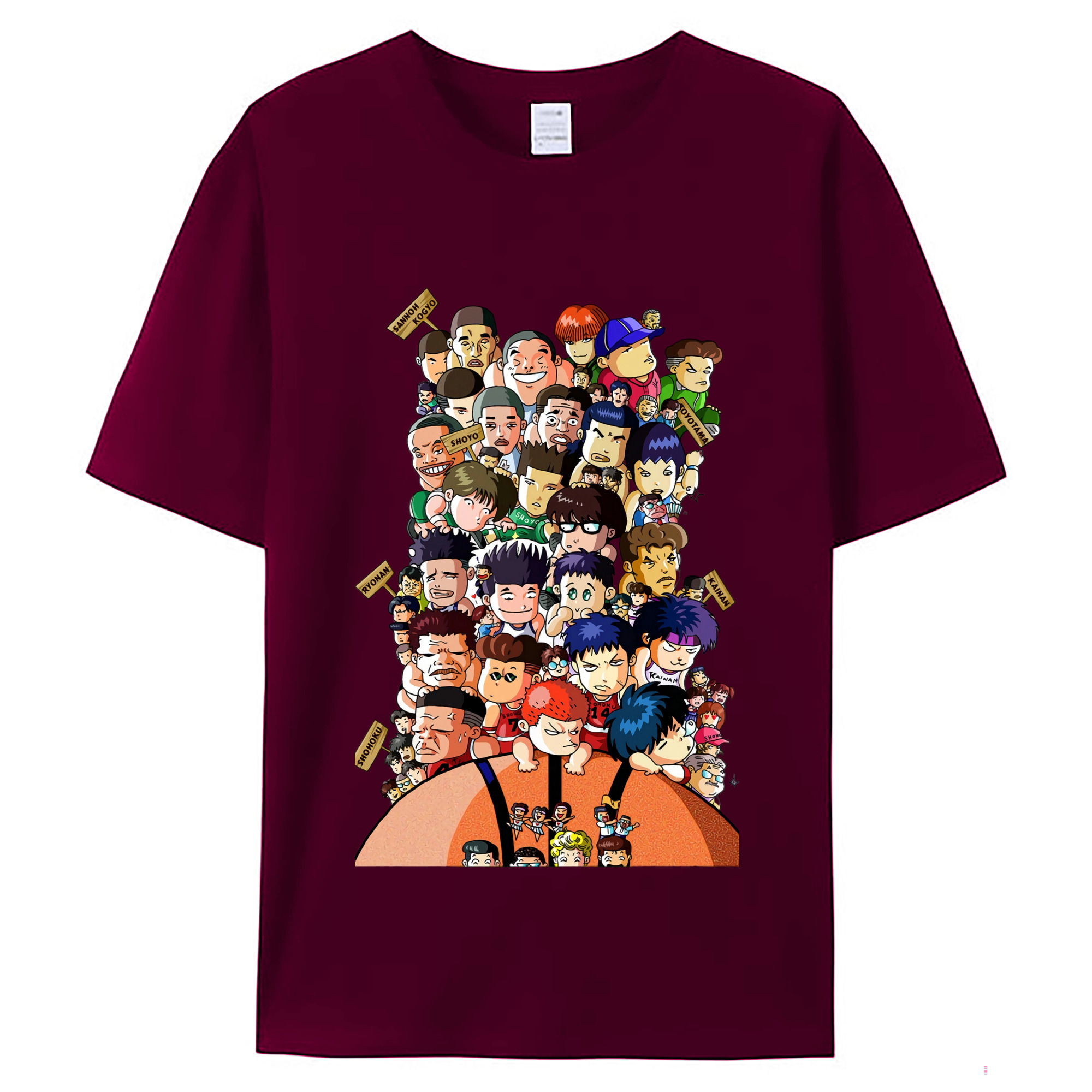 （画像用） SLAM DUNK／スラムダンク レディースカジュアルプリントTシャツ（綿100％）